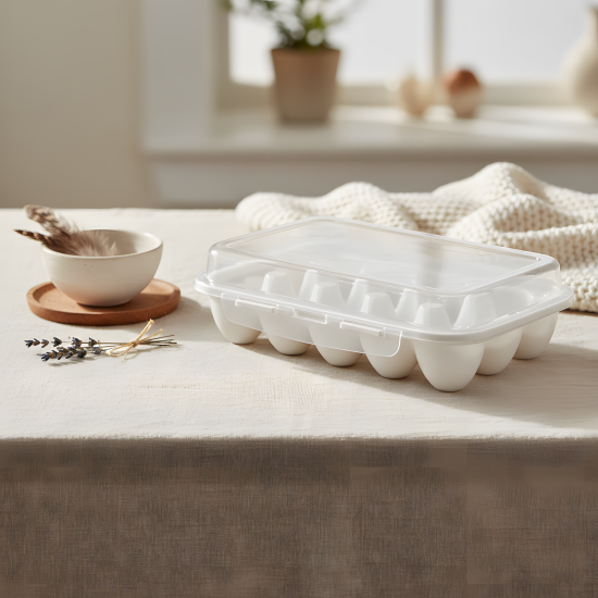 Plastic Egg Container - 15 Eggs